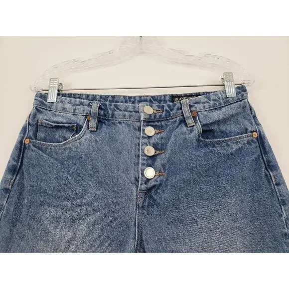 Blank NYC The Madison Crop High Rise Jeans 28 Distressed Cottagecore Festival - Picture 2 of 10